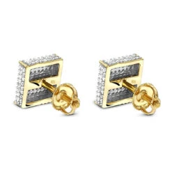 1 Carat Diamond Earrings 14K White Gold Studs -Borcely Jewelry Sales 1 carat diamond earrings 14k gold p 47937 backye
