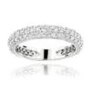 1 Carat Diamond Wedding Band For Women 14K White Gold