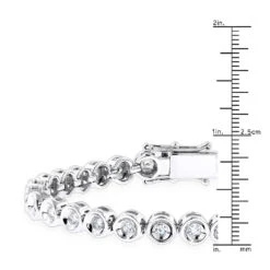 10K White Gold Bezel Set Round Diamond Tennis Bracelet 1.65ct By Luxurman 9 10K White Gold Bezel Set Round Diamond Tennis Bracelet 1.65ct By Luxurman -Borcely Jewelry Sales 10k gold bezel set round diamond tennis bracelet 165ct by luxurman rulerwh