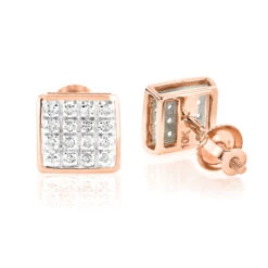 10K Yellow Gold Round Diamond Stud Earrings 6mm 0.18ct -Borcely Jewelry Sales 10k yellow gold round diamond stud earrings 018ct p 252 ro