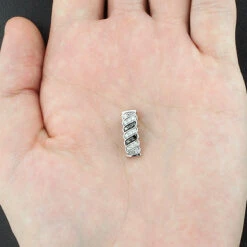 14K White Gold Black And White Diamond Pendant For Women Slider 0.27ct -Borcely Jewelry Sales 14k black and white diamond pendant 027ct p 40376box