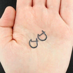 Small 14K Black Plated Gold Black Diamond Hoop Earrings 0.2ct Huggies -Borcely Jewelry Sales 14k black diamond hoop huggie earrings 020ct p 35679box