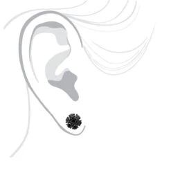 14K Black Plated Gold Cluster Black Diamond Stud Earrings 4.32ct -Borcely Jewelry Sales 14k cluster black diamond stud earrings 432ct p 35681 bodbl