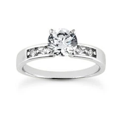 14K White Gold Diamond Designer Engagement Ring Set 0.80ct -Borcely Jewelry Sales 14k diamond designer engagement ring set 080ct p 35052 back white 20220426
