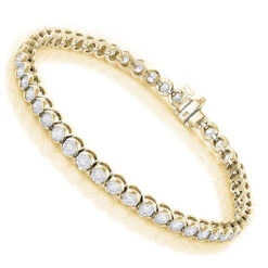 Front Page 27 Front Page -Borcely Jewelry Sales 14k diamond tennis bracelet half bezel setting 6ct p 22517 ye