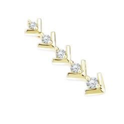 14K White Gold Designer 5 Stone Diamond Journey Pendant 0.25ct -Borcely Jewelry Sales 14k gold 5 stone diamond journey pendant 025ct p 28125 ye