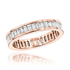 14K White Gold Baguette Diamond Eternity Ring 2.72ct 8 14K White Gold Baguette Diamond Eternity Ring 2.72ct -Borcely Jewelry Sales 14k gold baguette diamond eternity ring 272ct p 24916 ro