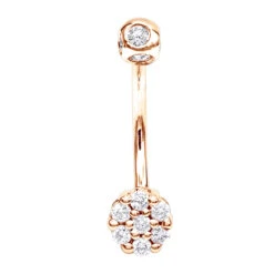14K White Gold Belly Button Ring With Diamonds 0.5ct 7 14K White Gold Belly Button Ring With Diamonds 0.5ct -Borcely Jewelry Sales 14k gold belly ring with diamonds 035ct p 5863 ro