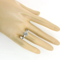 14K White Gold Delicate Diamond Engagement Ring Mounting 0.44ct -Borcely Jewelry Sales 14k gold delicate diamond engagement ring mounting 044ct 3