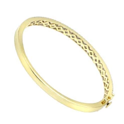 14K Yellow Gold Designer 2 Carat Diamond Bangle Bracelet For Women By Luxurman -Borcely Jewelry Sales 14k gold designer 2 carat diamond bangle bracelet for women by luxurman backye