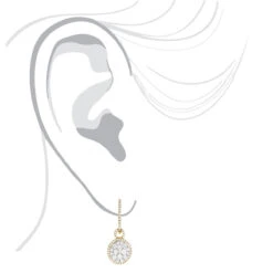 14K Yellow Gold Designer Diamond Earrings 2.04ct Clusters -Borcely Jewelry Sales 14k gold designer diamond earrings 204ct clusters bodye