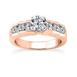 14K White Gold Designer Prong And Bar Set Diamond Engagement Ring 1.70ct -Borcely Jewelry Sales 14k gold designer diamond engagement ring 170ct p 25975 rose 20220426