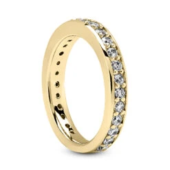 14K White Gold Handmade Diamond Engagement Ring Band 0.51ct -Borcely Jewelry Sales 14k gold designer diamond engagement ring band 051ct p 26369 back yellow 20220426