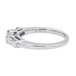 14K White Gold Baguette Diamond Engagement Ring Band 0.57ct -Borcely Jewelry Sales 14k gold designer diamond engagement ring band 057ct p 25137 backwh