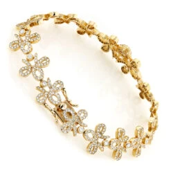 14K Yellow Gold Designer Ladies Diamond Bracelet 7.10ct 8 14K Yellow Gold Designer Ladies Diamond Bracelet 7.10ct -Borcely Jewelry Sales 14k gold designer ladies diamond bracelet 710ct p 6298 backye