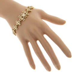 14K Yellow Gold Designer Ladies Diamond Bracelet 7.10ct 9 14K Yellow Gold Designer Ladies Diamond Bracelet 7.10ct -Borcely Jewelry Sales 14k gold designer ladies diamond bracelet 710ct p 6298 bodye