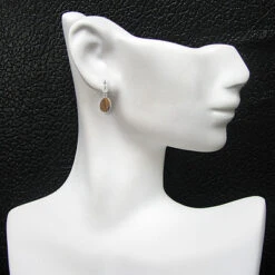 14K White Gold Diamond And Tiger Eye Scarab Earrings 0.25ct -Borcely Jewelry Sales 14k gold diamond and tiger eye scarab earrings 025ct p 6253bod