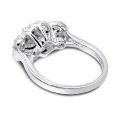 14K White Gold Diamond Cluster Ring 0.96ct 9 14K White Gold Diamond Cluster Ring 0.96ct -Borcely Jewelry Sales 14k gold diamond cluster ring 096ct p 40592 backwh