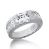 14K White Gold Diamond Designer Engagement Ring 2.03ct