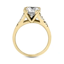 14K White Gold Diamond Handcrafted Engagement Ring Mounting 0.20ct -Borcely Jewelry Sales 14k gold diamond engagement ring mounting 020ct p 23586 additional yellow