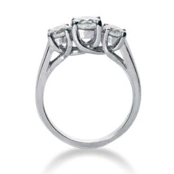 14K White Gold Round Diamond Prong Set Engagement Ring Mounting 0.20ct -Borcely Jewelry Sales 14k gold diamond engagement ring mounting 020ct p 25443 additional white