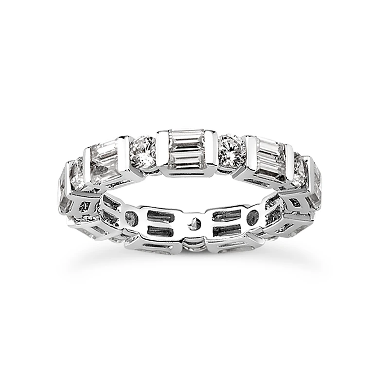 14K White Gold Diamond Eternity Band 2.88ct 1 14K White Gold Diamond Eternity Band 2.88ct