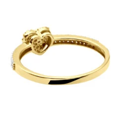14K White Gold Diamond Heart Ring 0.25ct -Borcely Jewelry Sales 14k gold diamond heart ring 029ct backye
