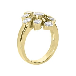 14K White Gold Diamond Right Hand Ring 1.30ct -Borcely Jewelry Sales 14k gold diamond right hand ring 130ct p 29719 back yellow