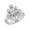 14K White Gold Diamond Right Hand Ring 1.30ct