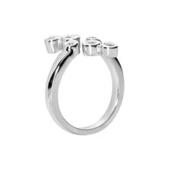 14K White Gold Diamond Right Hand Women's Ring 0.4ct 6 14K White Gold Diamond Right Hand Women's Ring 0.4ct -Borcely Jewelry Sales 14k gold diamond right hand womens ring 030ct p 29760 back white