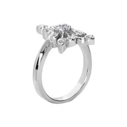 14K White Gold Diamond Right Hand Women's Ring 0.40ct 6 14K White Gold Diamond Right Hand Women's Ring 0.40ct -Borcely Jewelry Sales 14k gold diamond right hand womens ring 040ct p 29772 back white
