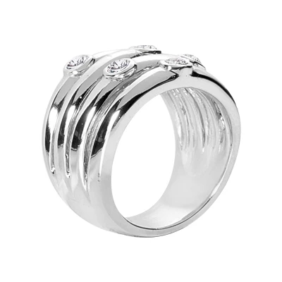 14K White Gold Diamond Right Hand Women's Ring 0.50ct 3 14K White Gold Diamond Right Hand Women's Ring 0.50ct - Image 3