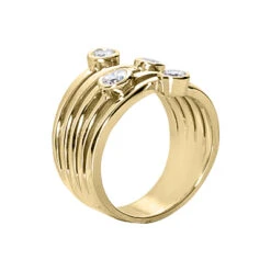 14K White Gold Diamond Right Hand Women's Ring 0.51ct 7 14K White Gold Diamond Right Hand Women's Ring 0.51ct -Borcely Jewelry Sales 14k gold diamond right hand womens ring 051ct p 29792 back yellow