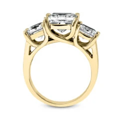 14K White Gold Diamond Three Stone Engagement Ring 0.64ct -Borcely Jewelry Sales 14k gold diamond three stone engagement ring 064ct p 24692 additional yellow