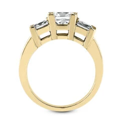 14K White Gold Diamond Three Stone Engagement Ring 0.80ct 3.5mm -Borcely Jewelry Sales 14k gold diamond three stone engagement ring 080ct p 24688 additional yellow