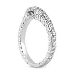 Thin 14K White Gold Diamond Unique Engagement Band 0.20ct 2.6mm 9 Thin 14K White Gold Diamond Unique Engagement Band 0.20ct 2.6mm -Borcely Jewelry Sales 14k gold diamond unique engagement band 020ct p 23694 back white 20220426