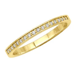 Thin Diamond Wedding Stackable Ring For Women 14K White Gold 0.21ct -Borcely Jewelry Sales 14k gold diamond unique engagement band 021ct p 23759 ye