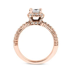 14K White Gold Diamond Unique Engagement Ring 0.86ct 2.2mm -Borcely Jewelry Sales 14k gold diamond unique engagement ring 086ct p 23678 additional rose