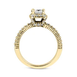 14K White Gold Diamond Unique Engagement Ring 0.86ct 2.2mm -Borcely Jewelry Sales 14k gold diamond unique engagement ring 086ct p 23678 additional yellow