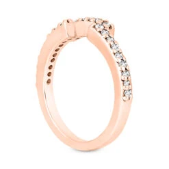 14K White Gold Diamond Unique Engagement Ring Set 0.94ct -Borcely Jewelry Sales 14k gold diamond unique engagement ring set 094ct p 23481 additional rose 3