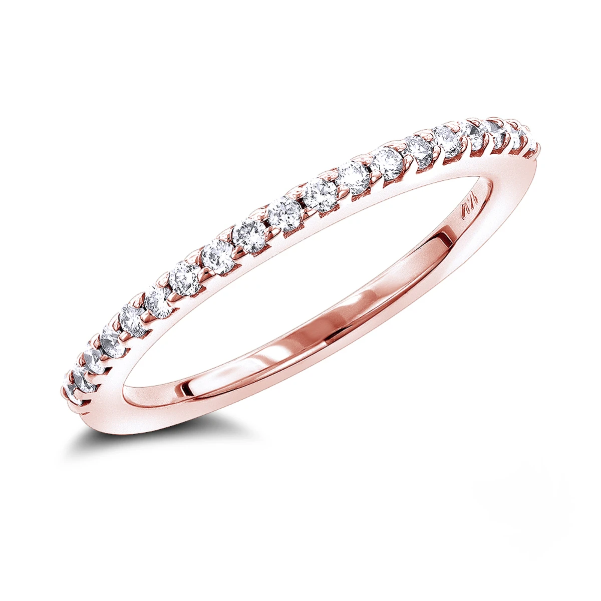 14K White Gold Diamond Wedding Band For Women By Luxurman 0.35ct 3 14K White Gold Diamond Wedding Band For Women By Luxurman 0.35ct - Image 3