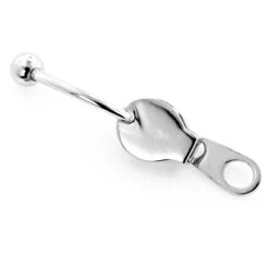 14K White Gold Diamond Zipper Belly Ring 0.13ct -Borcely Jewelry Sales 14k gold diamond zipper belly ring 013ct p 35763 backwh