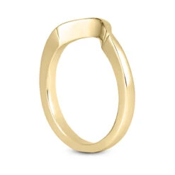 Ultra Thin 14K White Gold Engagement Ring Band 1mm -Borcely Jewelry Sales 14k gold engagement ring band p 24585 back yellow 20220426