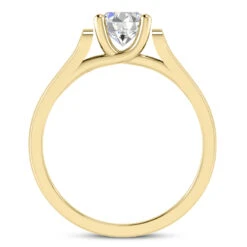 14K White Gold Four-Prong Solitaire Engagement Ring 1ct 2.7mm -Borcely Jewelry Sales 14k gold four prong solitaire engagement ring 1ct p 23249 additional yellow