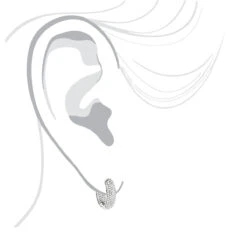 14K White Gold Huggies Small Inside Out Diamond Hoop Earrings 0.7ct 15 14K White Gold Huggies Small Inside Out Diamond Hoop Earrings 0.7ct -Borcely Jewelry Sales 14k gold huggies small inside out diamond hoop earrings 07ct body white