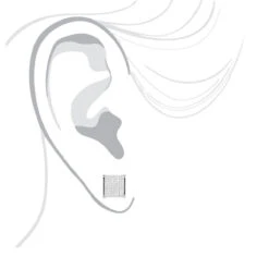 14K Yellow Gold Invisible Princess Cut Diamond Earrings 1.5ct -Borcely Jewelry Sales 14k gold invisible princess cut diamond earrings 15ct bodwh