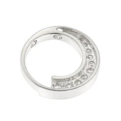 14K White Gold Journey Diamond Pendant Circle 1ct 10 Year Anniversary Present -Borcely Jewelry Sales 14k gold journey diamond pendant circle 096ct p 6979 backwh