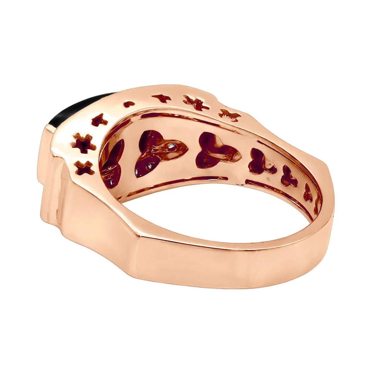 14K White Gold Ladies Black Onyx Ring 0.26ct 6 14K White Gold Ladies Black Onyx Ring 0.26ct - Image 6