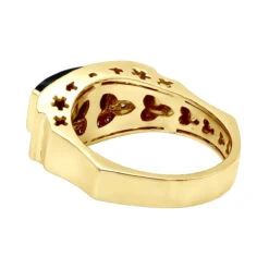 14K White Gold Ladies Black Onyx Ring 0.26ct 12 14K White Gold Ladies Black Onyx Ring 0.26ct -Borcely Jewelry Sales 14k gold ladies black onyx ring 026ct p 29686 backye