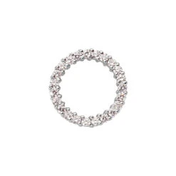 14K White Gold Ladies Circle Diamond Pendant 0.46ct